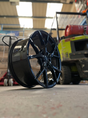 18" Estoril MK8 Gti Golf R style wheels Black 5x112 fits Volkswagen