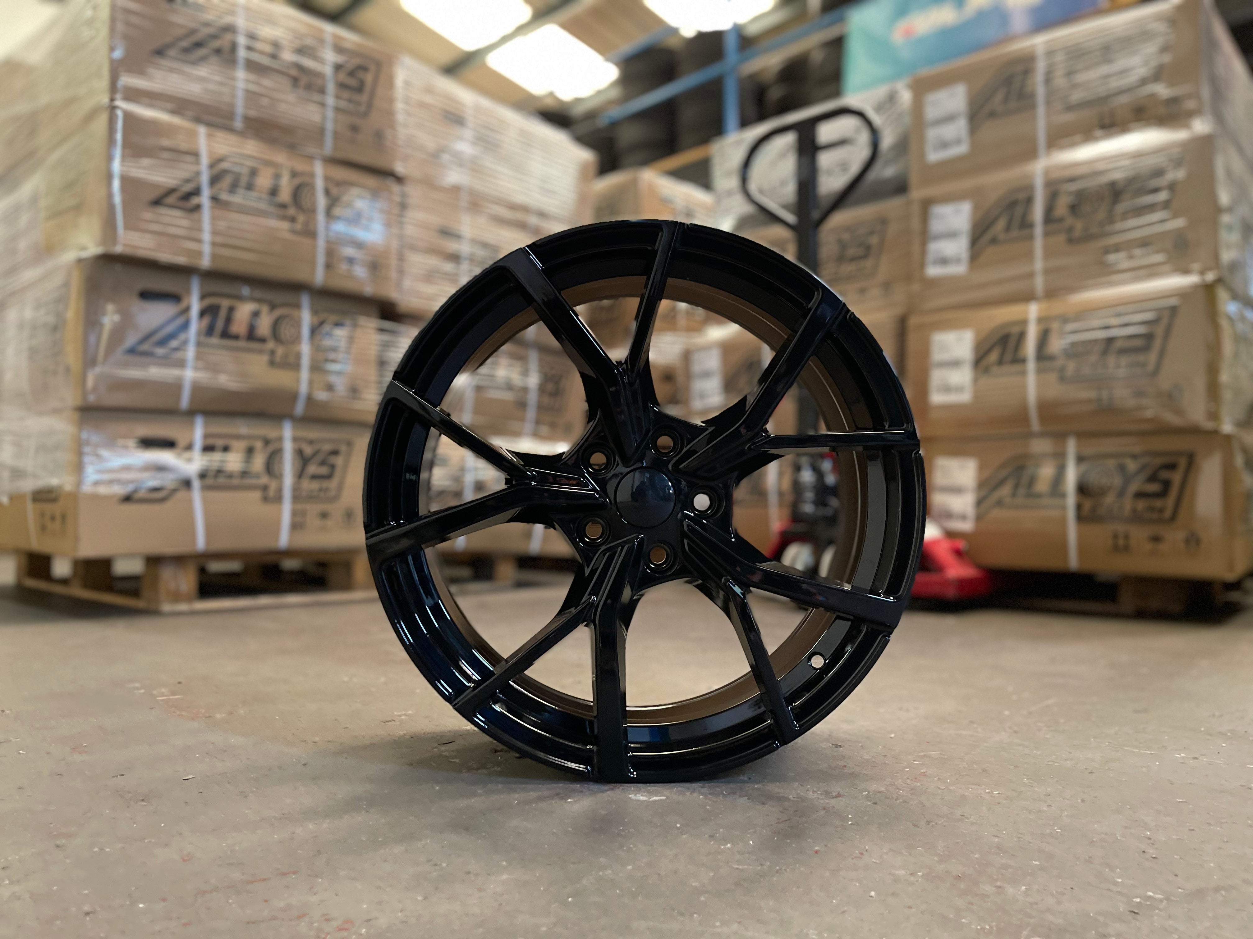 18" Estoril MK8 Gti Golf R style wheels Black 5x112 fits Volkswagen