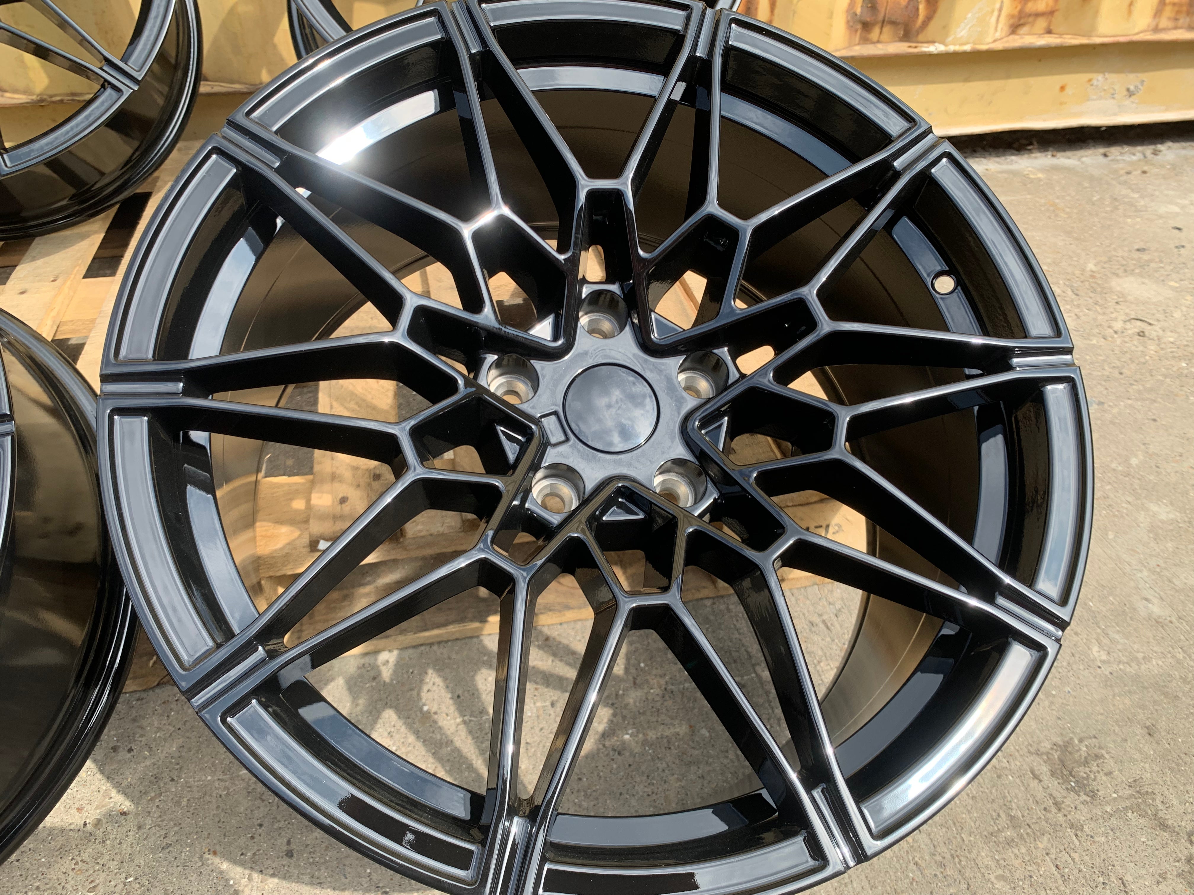 19" 826M G80 Competition Style Staggered Alloy Wheels Black  BMW 3 4 5 Series
