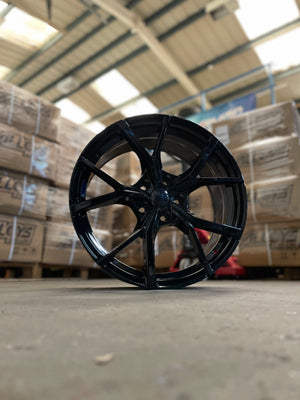 18" Estoril MK8 Gti Golf R style wheels Black 5x112 fits Volkswagen
