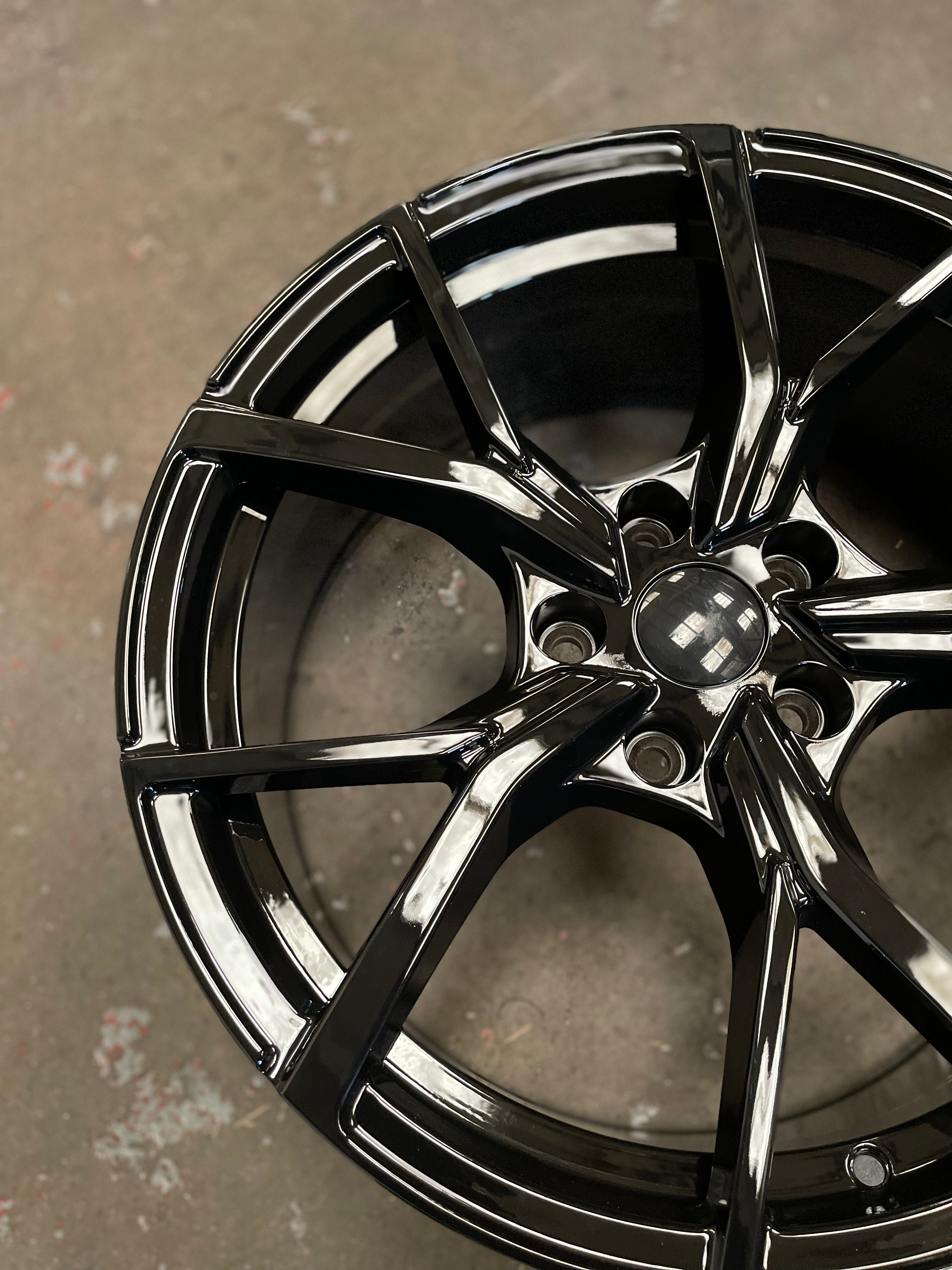 18" Estoril MK8 Gti Golf R style wheels Black 5x112 fits Volkswagen