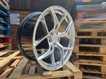 20" Aluwerks XT2-FF wheels Hyper Silver fits Audi BMW Mercedes VW Ford Vauxhall
