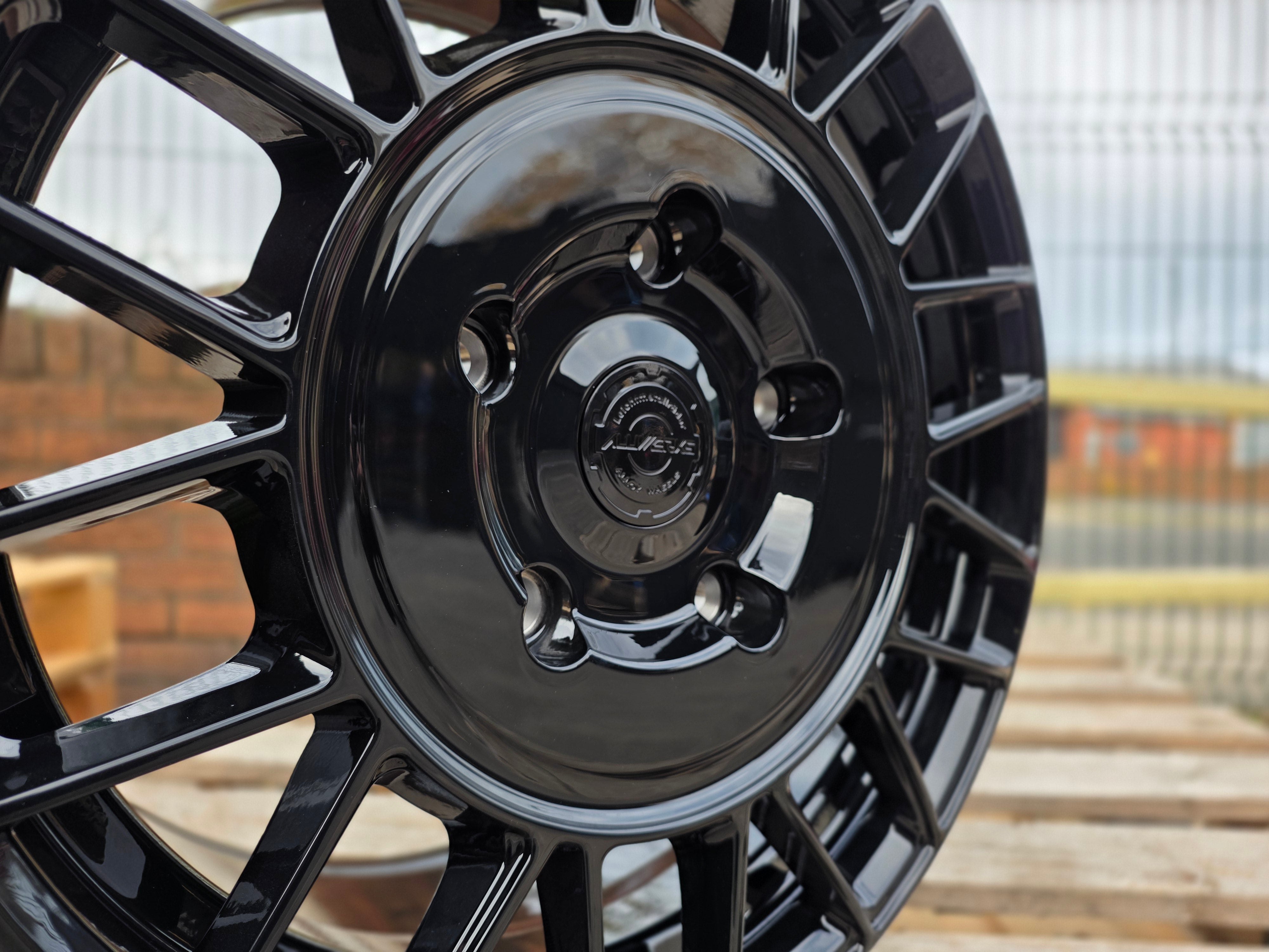 19" Aluwerks Aero RST Transit style wheels Black 5x160 fits Transit Custom Van