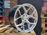 20" Aluwerks XT2-FF wheels Hyper Silver fits Audi BMW Mercedes VW Ford Vauxhall