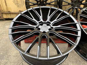 23" Aluwerks Zalaam wheels  Black fits Audi BMW Mercedes Range Rover Defender