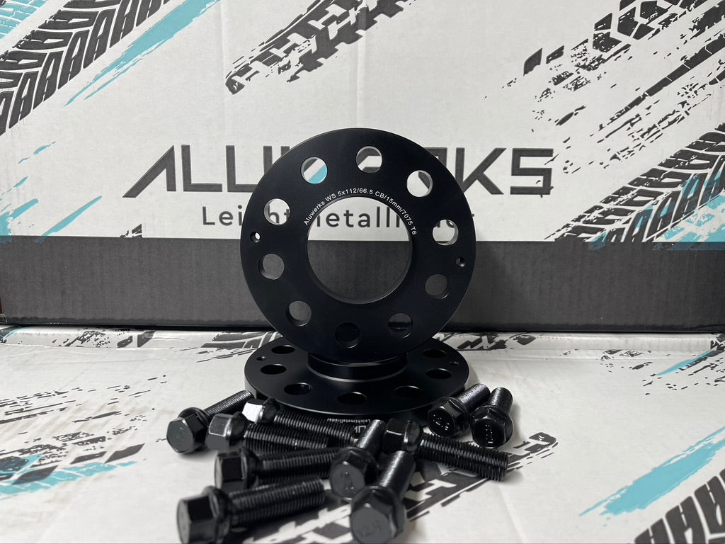 ALUWERKS MERCEDES ALLOY WHEEL FORGED PERFORMACE SPACERS AND BOLTS