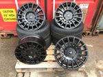 18" Aluwerks RST Transit style wheels Black 5x160 fits Transit Custom Van