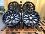 18”  R8 style wheels Gloss Black 5x112 fits Audi VW