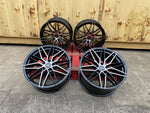 19" Aluwerks Tokura wheels Black Polished fits Audi BMW Mercedes VW Ford Vauxhall