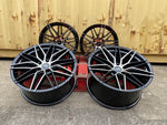 19" Aluwerks Tokura wheels Black Polished fits Audi BMW Mercedes VW Ford Vauxhall