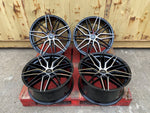 19" Aluwerks Tokura wheels Black Polished fits Audi BMW Mercedes VW Ford Vauxhall