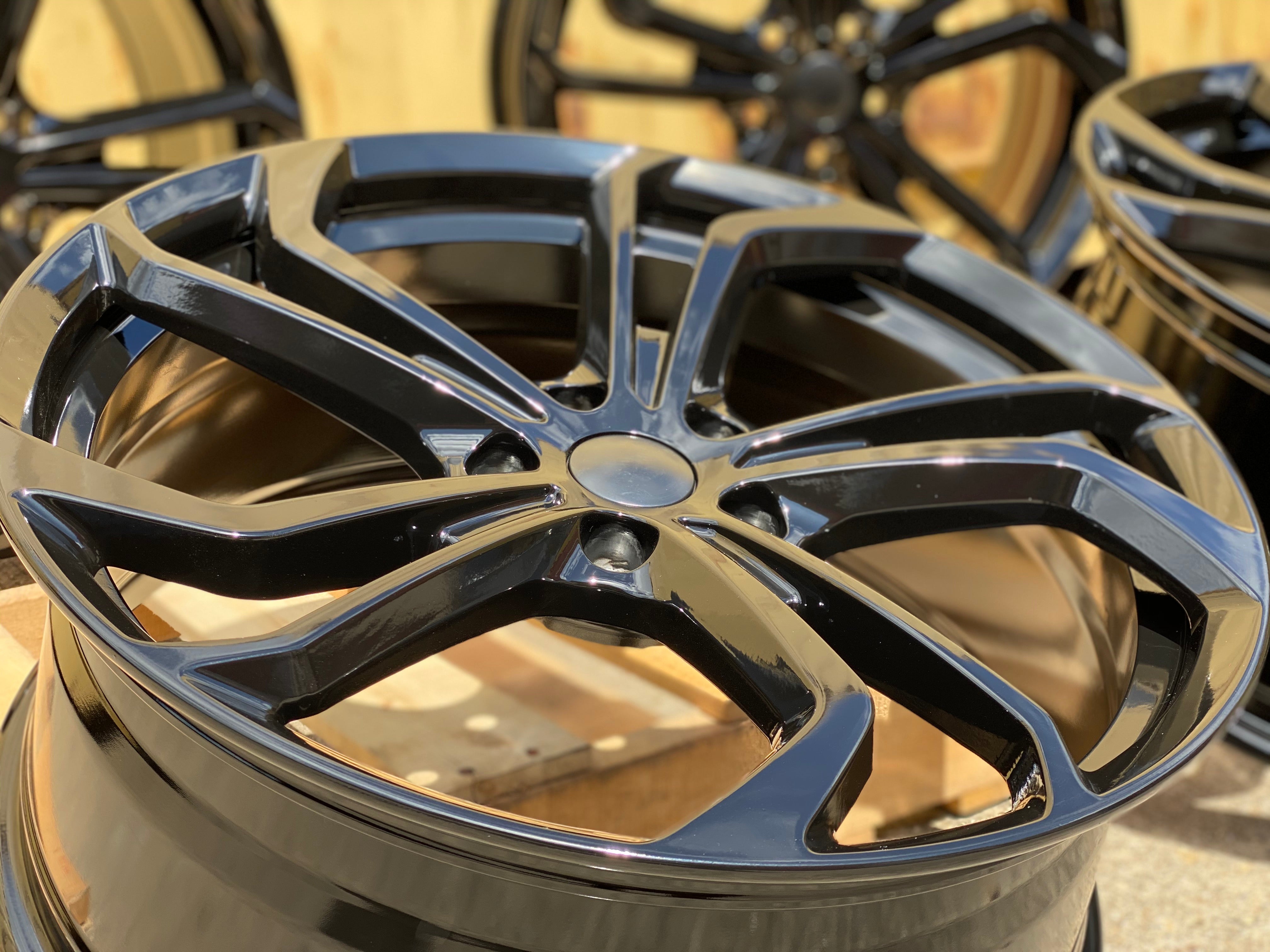 18” TCR Gti Golf R style wheels Black 5x112 fits Volkswagen