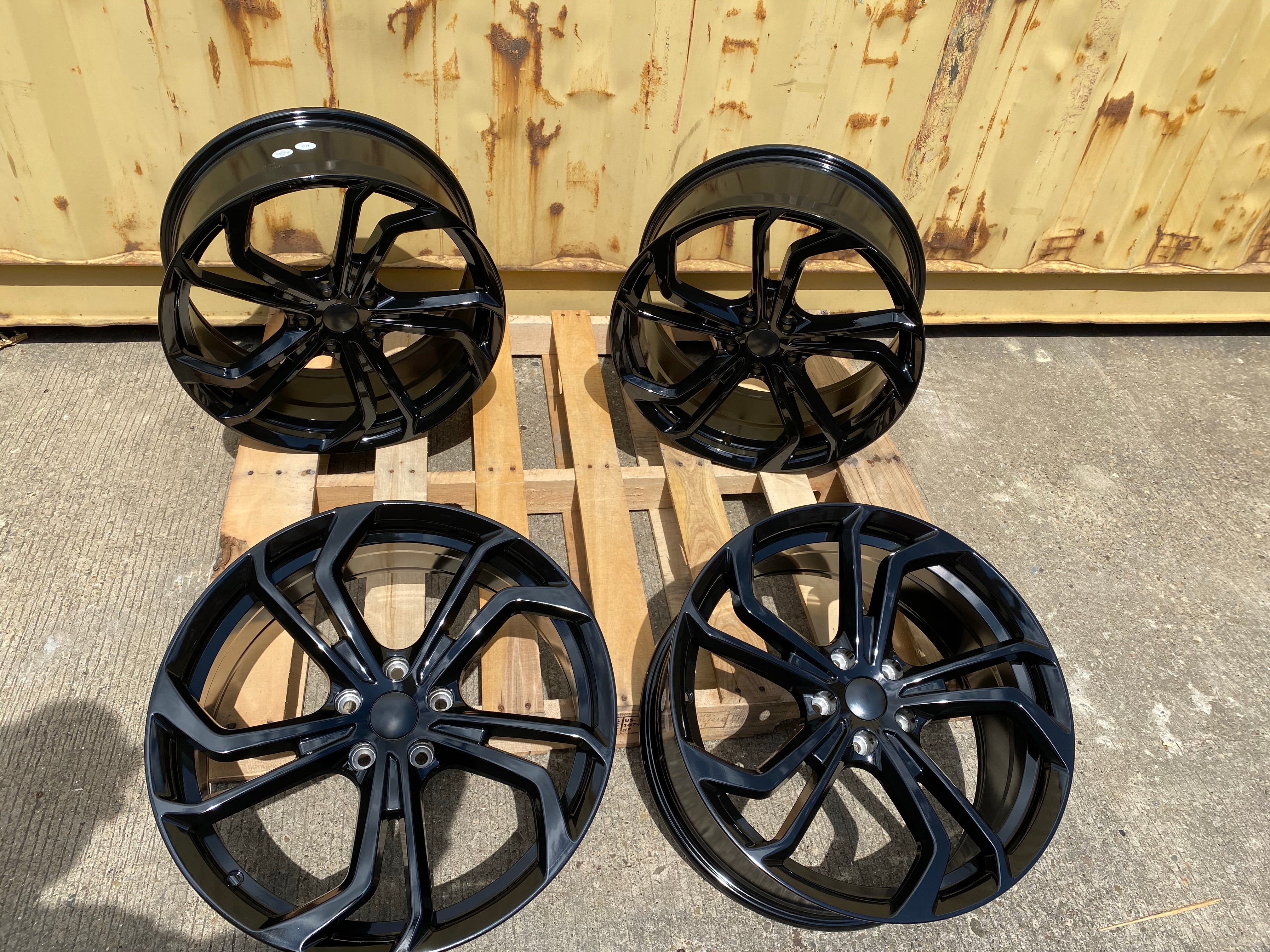 19" TCR Gti Golf R style wheels Black 5x112 fits Volkswagen