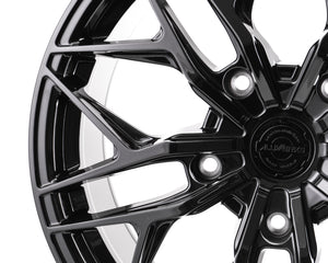 19” Aluwerks XT3 Transit style wheels Gloss Black 5x160 fits Transit Custom Van