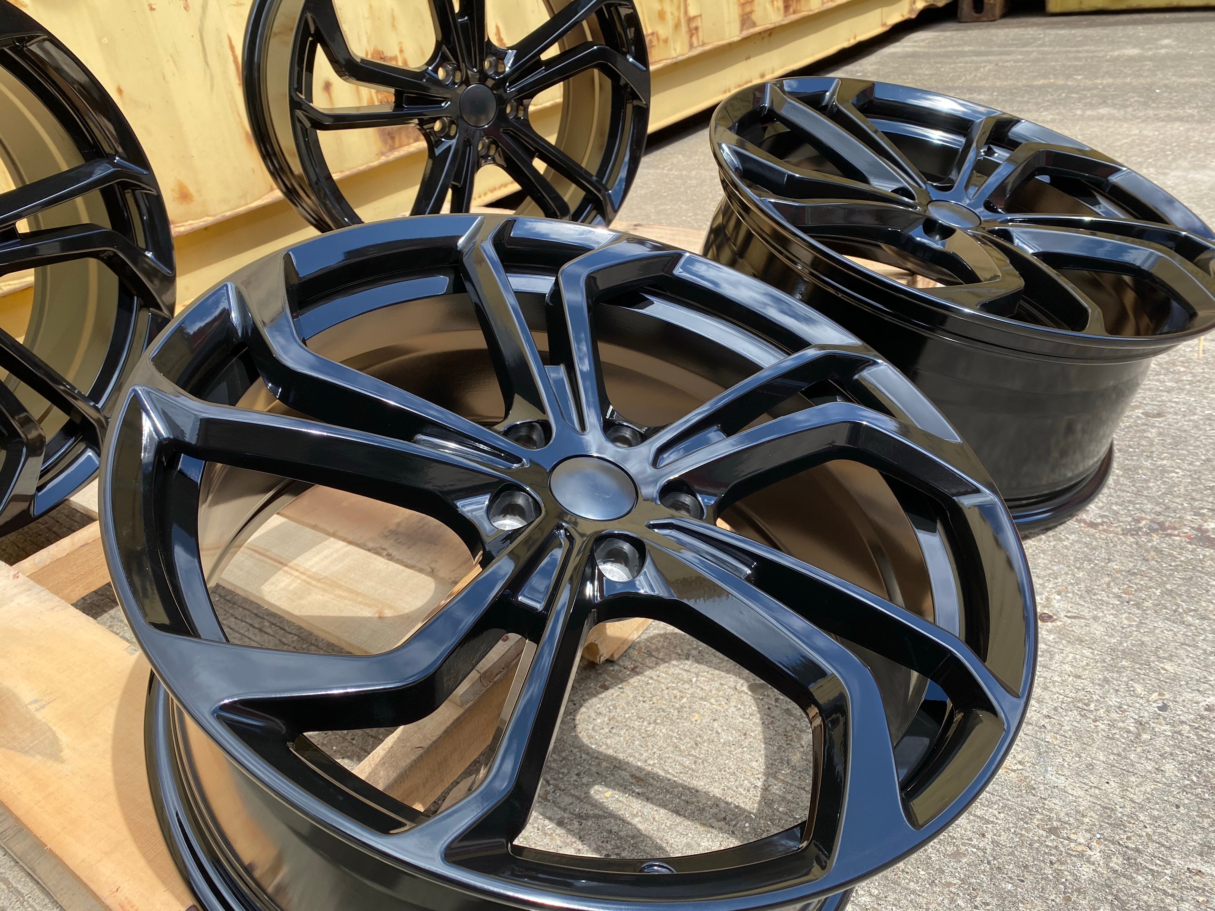 18” TCR Gti Golf R style wheels Black 5x112 fits Volkswagen