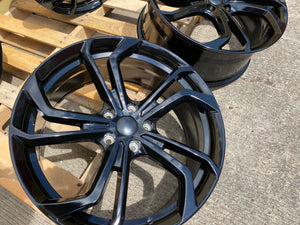 19" TCR Gti Golf R style wheels Black 5x112 fits Volkswagen