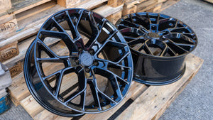 20" Aluwerks XT1-FF Flow form Transit style wheels Black 5x160 fits Transit Custom Van 1000KG HIGH LOAD