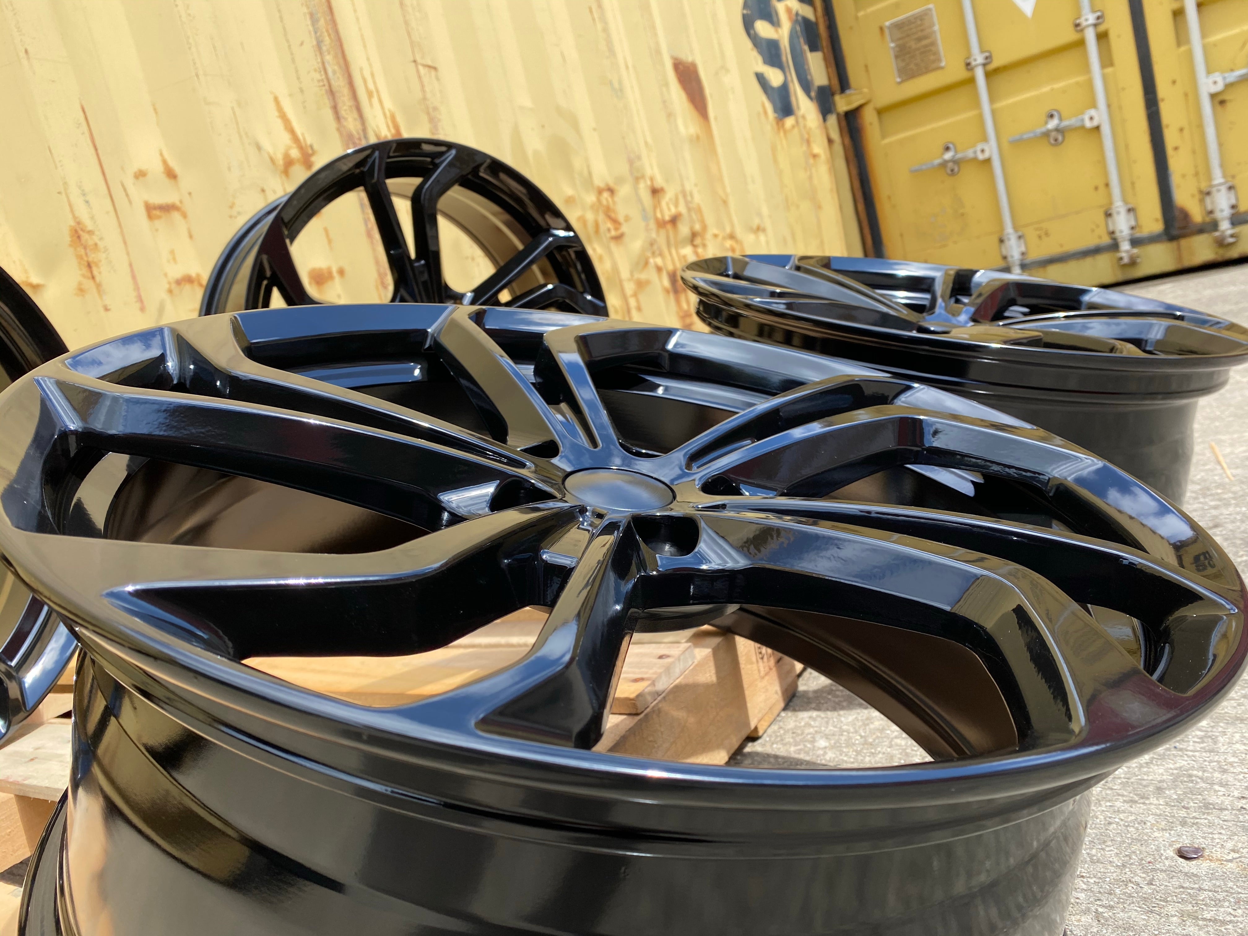 19" TCR Gti Golf R style wheels Black 5x112 fits Volkswagen