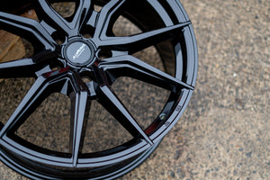 19" Aluwerks Spyder wheels Gloss Black fits Audi BMW Mercedes VW Ford Vauxhall