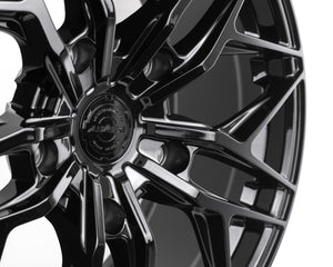 19” Aluwerks XT3 Transit style wheels Gloss Black 5x160 fits Transit Custom Van