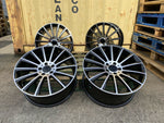 19" Twist style wheels Black polished available staggered 5x112 fits Mercedes Benz