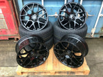 18" Aluwerks DTM wheels Gloss Black fits Audi BMW Mercedes VW Ford Vauxhall