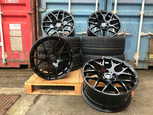 18" Aluwerks DTM wheels Gloss Black fits Audi BMW Mercedes VW Ford Vauxhall