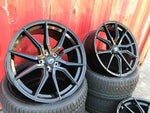 22" Aluwerks Spyder wheels Gloss Black fits Audi BMW Mercedes VW Ford Vauxhall