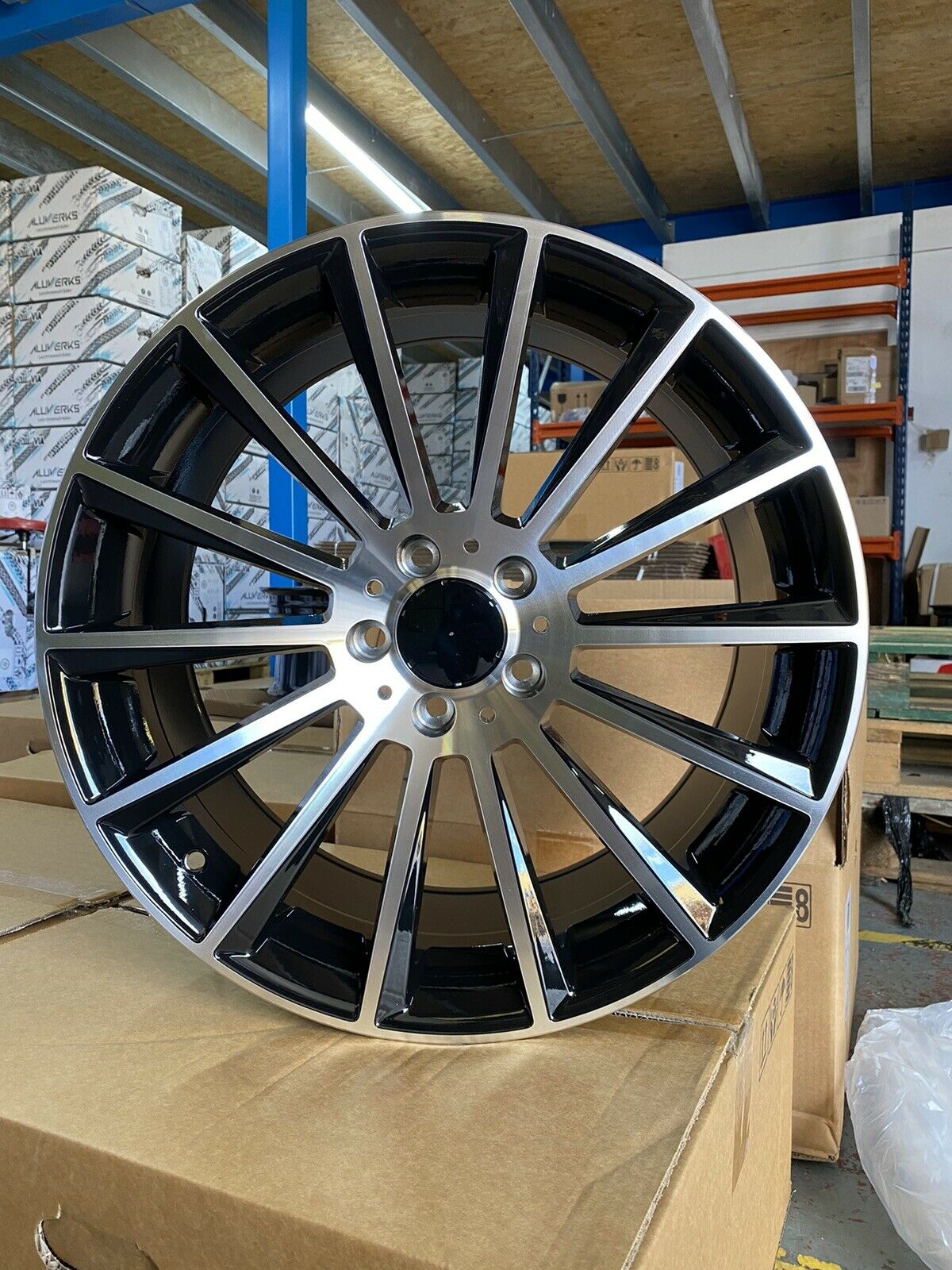 19" Twist style wheels Black polished available staggered 5x112 fits Mercedes Benz