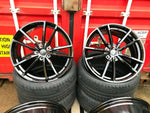 18" Pretoria Gti Golf R style wheels Black 5x112 fits Volkswagen