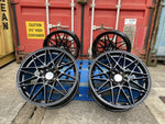 20" 666M Competition Style Staggered Alloy Wheels Black  BMW 3 4 5 6 Series