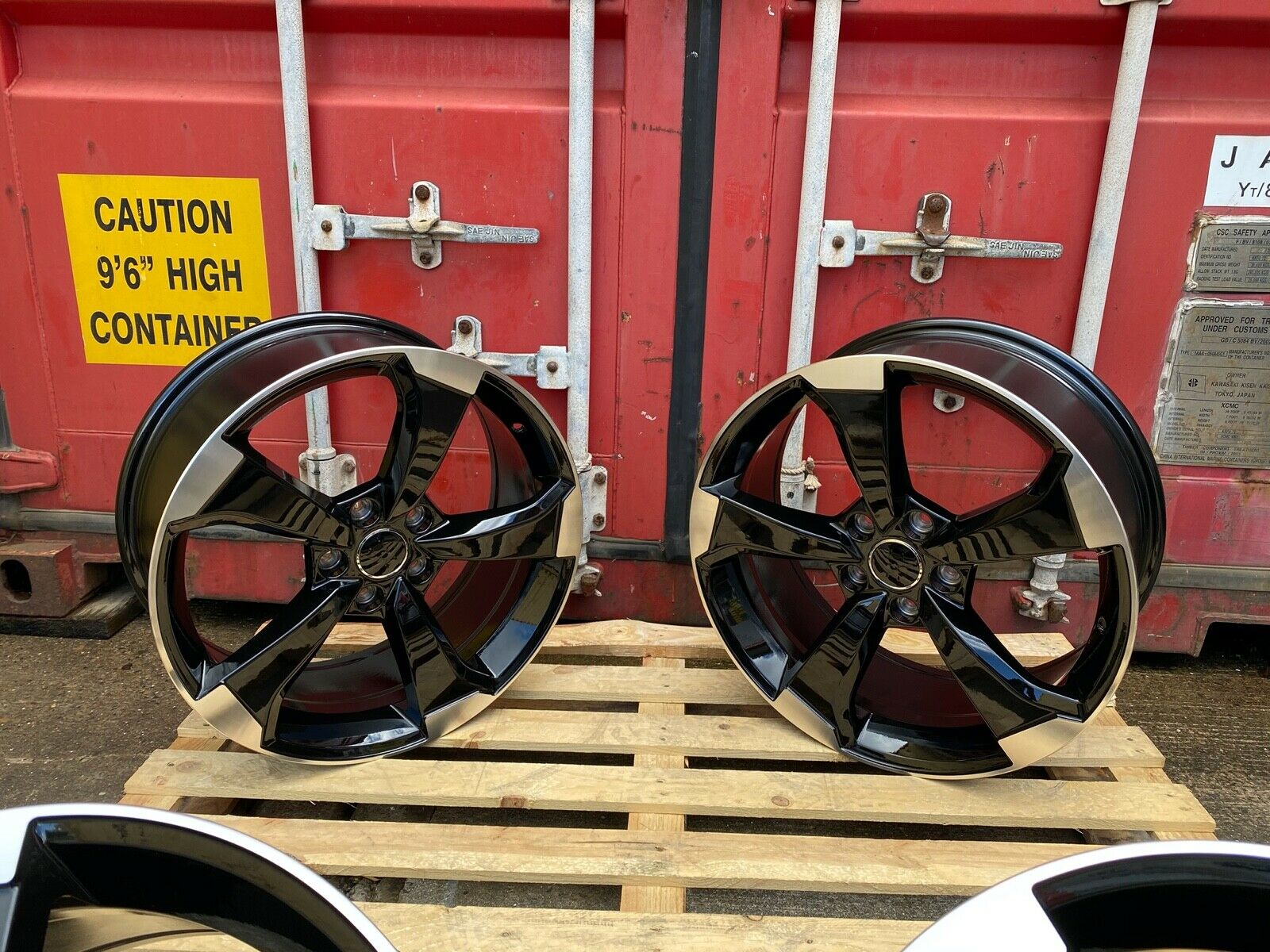 19” Rotor V2 style wheels Black Machined face 5x112 et42 fits Audi A3 VW Golf