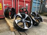 19” Rotor V2 style wheels Black Machined face 5x112 et42 fits Audi A3 VW Golf